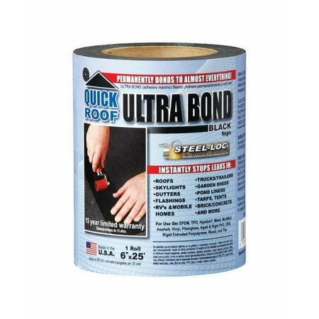 QUICK ROOF ULTRA BOND BLACK 6in. X25ft UBB625